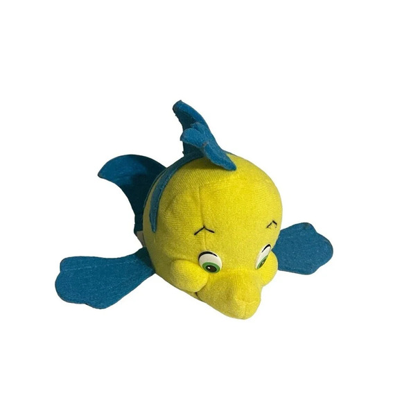 Vintage Applause Disney The Little Mermaid: Flounder Plush 6” Stuffed Animal - Picture 2 of 13